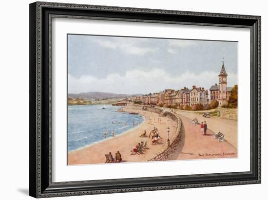 The Esplanade, Exmouth-Alfred Robert Quinton-Framed Giclee Print