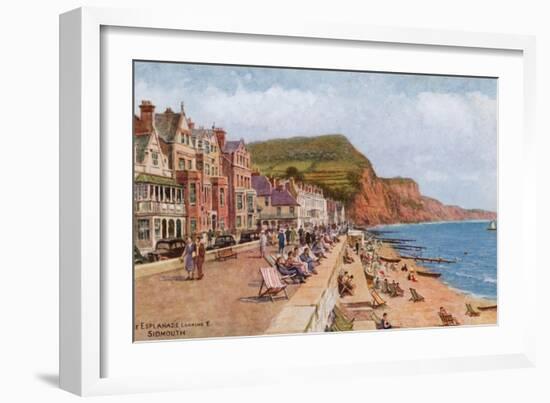 The Esplanade, Looking E, Sidmouth-Alfred Robert Quinton-Framed Giclee Print