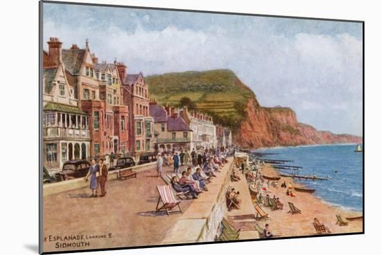 The Esplanade, Looking E, Sidmouth-Alfred Robert Quinton-Mounted Giclee Print