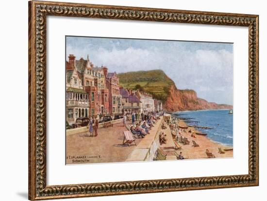 The Esplanade, Looking E, Sidmouth-Alfred Robert Quinton-Framed Giclee Print