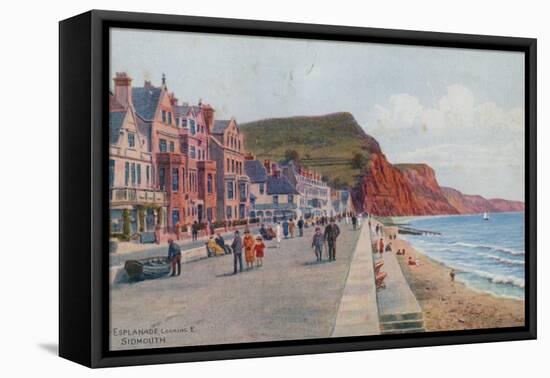 The Esplanade, Looking E, Sidmouth-Alfred Robert Quinton-Framed Premier Image Canvas