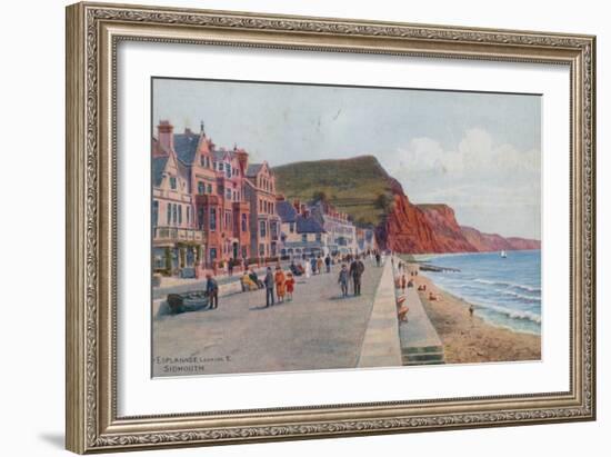 The Esplanade, Looking E, Sidmouth-Alfred Robert Quinton-Framed Giclee Print