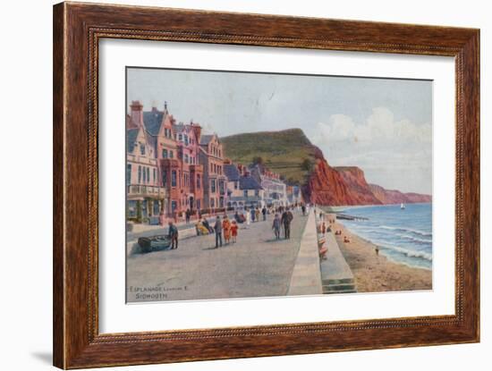 The Esplanade, Looking E, Sidmouth-Alfred Robert Quinton-Framed Giclee Print