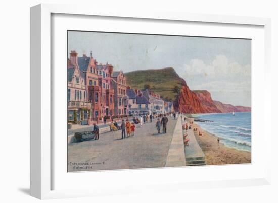 The Esplanade, Looking E, Sidmouth-Alfred Robert Quinton-Framed Giclee Print