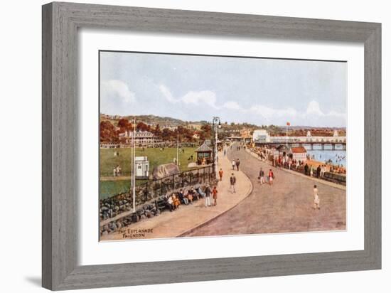 The Esplanade, Paignton-Alfred Robert Quinton-Framed Giclee Print