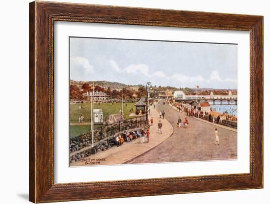 The Esplanade, Paignton-Alfred Robert Quinton-Framed Giclee Print