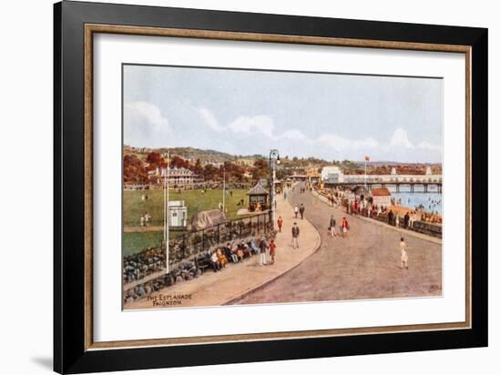 The Esplanade, Paignton-Alfred Robert Quinton-Framed Giclee Print