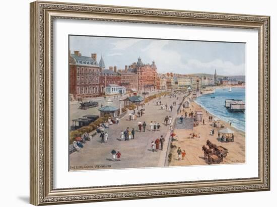 The Esplanade, Weymouth-Alfred Robert Quinton-Framed Giclee Print