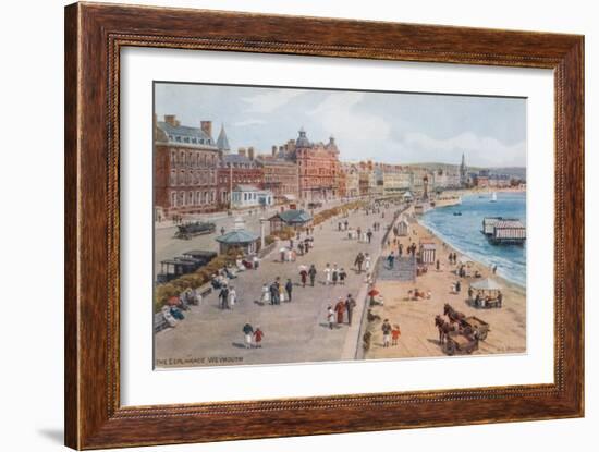 The Esplanade, Weymouth-Alfred Robert Quinton-Framed Giclee Print