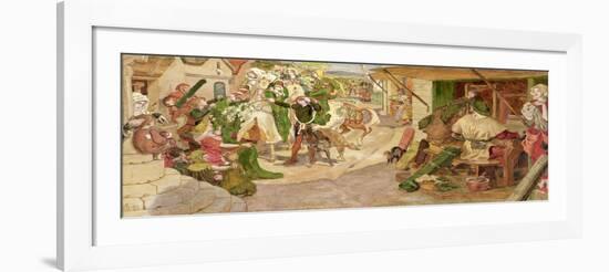 The Establishment of the Flemish Weavers in Manchester in 1363-Ford Madox Brown-Framed Giclee Print