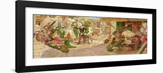 The Establishment of the Flemish Weavers in Manchester in 1363-Ford Madox Brown-Framed Giclee Print