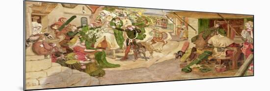 The Establishment of the Flemish Weavers in Manchester in 1363-Ford Madox Brown-Mounted Giclee Print