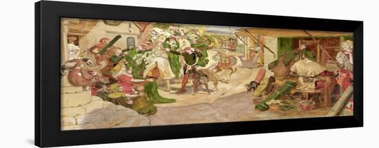 The Establishment of the Flemish Weavers in Manchester in 1363-Ford Madox Brown-Framed Giclee Print