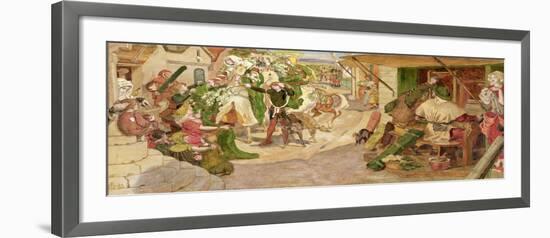 The Establishment of the Flemish Weavers in Manchester in 1363-Ford Madox Brown-Framed Giclee Print