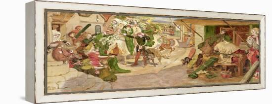 The Establishment of the Flemish Weavers in Manchester in 1363-Ford Madox Brown-Framed Premier Image Canvas