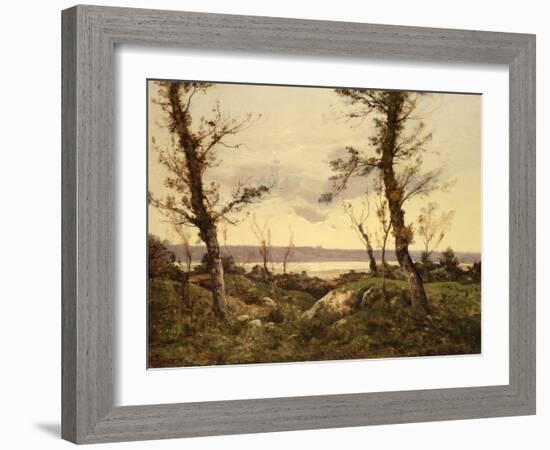 The Estuary, 1895 (Oil on Canvas)-Henri-Joseph Harpignies-Framed Giclee Print