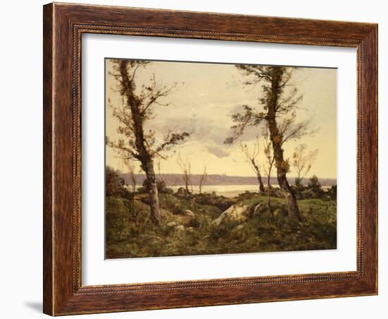 The Estuary, 1895 (Oil on Canvas)-Henri-Joseph Harpignies-Framed Giclee Print