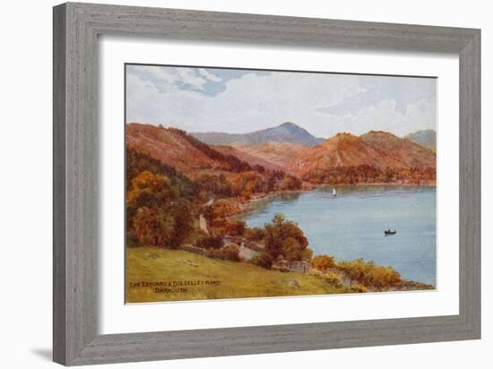 The Estuary and Dolgelley Road, Barmouth-Alfred Robert Quinton-Framed Giclee Print