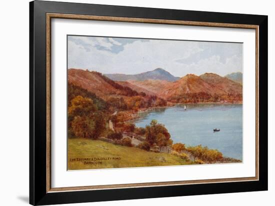 The Estuary and Dolgelley Road, Barmouth-Alfred Robert Quinton-Framed Giclee Print