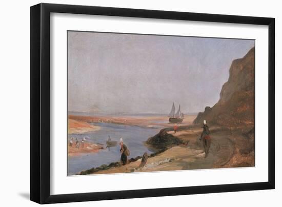 The Estuary at Trouville, 1864 (Oil on Canvas)-Paul Huet-Framed Giclee Print