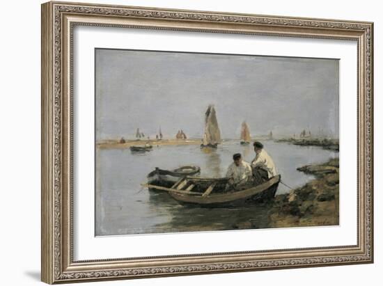 The Estuary-Eugene Louis Boudin-Framed Giclee Print