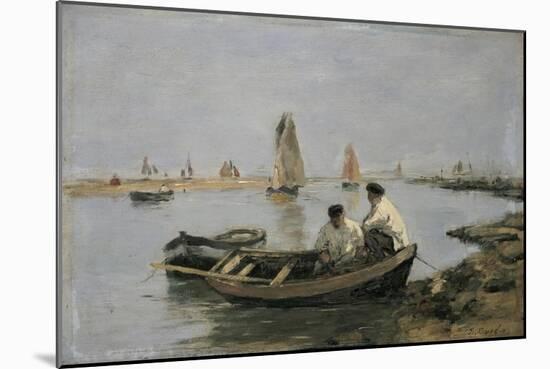 The Estuary-Eugene Louis Boudin-Mounted Giclee Print