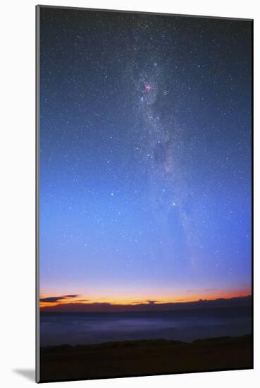 The Eta Carina Nebula and the Milky Way Visible at Dawn-null-Mounted Photographic Print