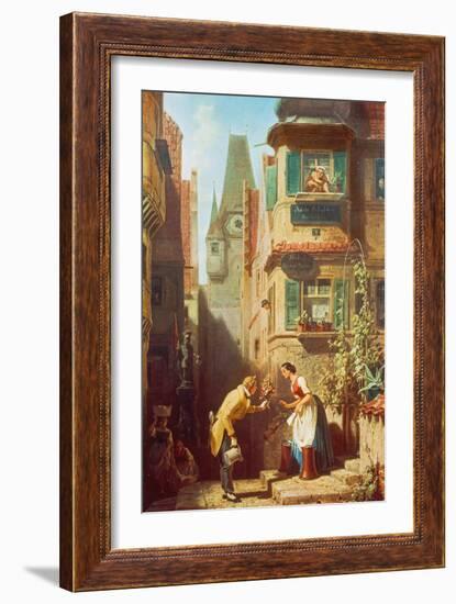 The Eternal Bridegroom, about 1855/58-Carl Spitzweg-Framed Giclee Print