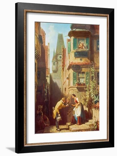 The Eternal Bridegroom, about 1855/58-Carl Spitzweg-Framed Giclee Print