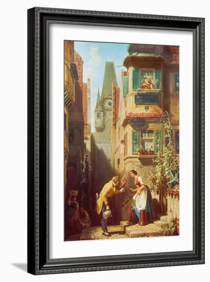 The Eternal Bridegroom, about 1855/58-Carl Spitzweg-Framed Giclee Print