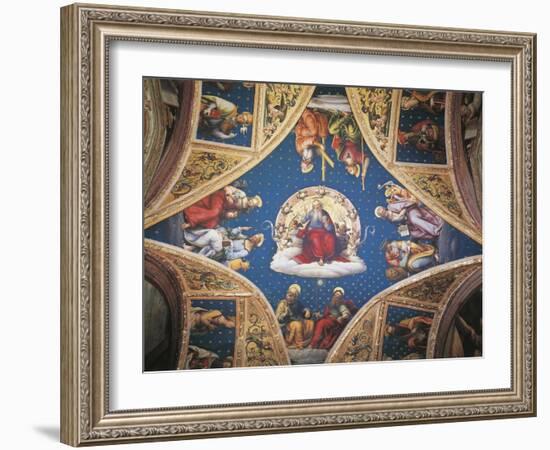 The Eternal Father, with Saints and Evangelists, 1496-1500-Perugino-Framed Giclee Print