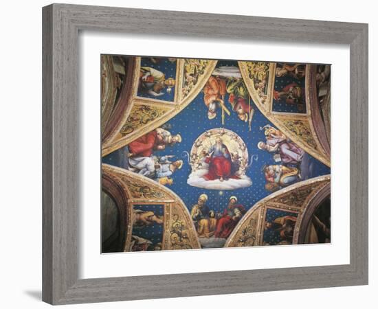 The Eternal Father, with Saints and Evangelists, 1496-1500-Perugino-Framed Giclee Print