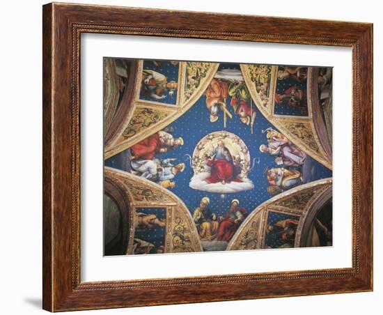 The Eternal Father, with Saints and Evangelists, 1496-1500-Perugino-Framed Giclee Print