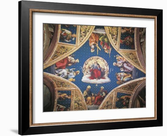 The Eternal Father, with Saints and Evangelists, 1496-1500-Perugino-Framed Giclee Print