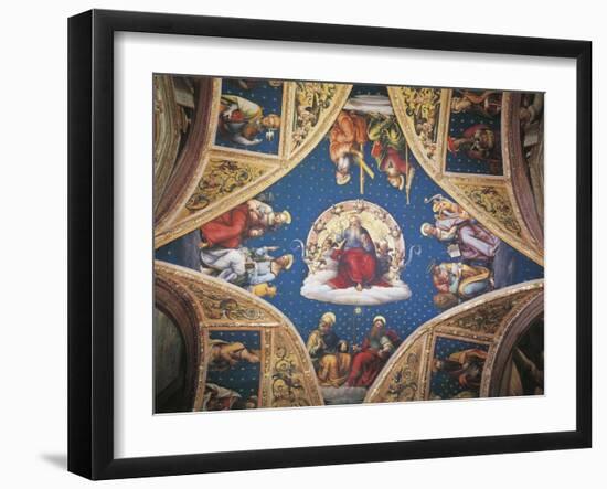 The Eternal Father, with Saints and Evangelists, 1496-1500-Perugino-Framed Giclee Print