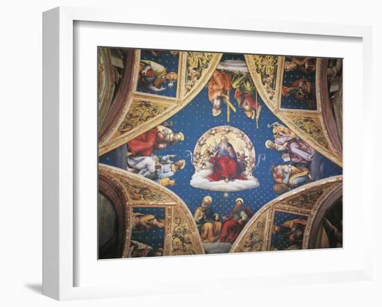 The Eternal Father, with Saints and Evangelists, 1496-1500-Perugino-Framed Giclee Print