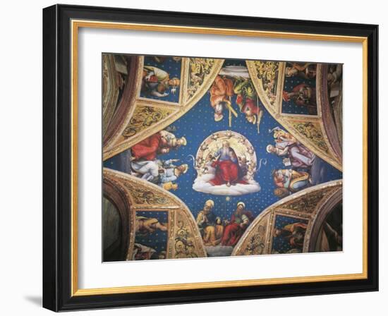 The Eternal Father, with Saints and Evangelists, 1496-1500-Perugino-Framed Giclee Print