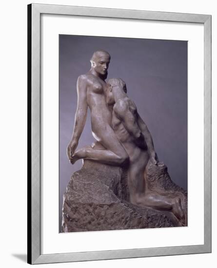The Eternal Idol by Auguste Rodin (1840-1917), C.1889-null-Framed Giclee Print
