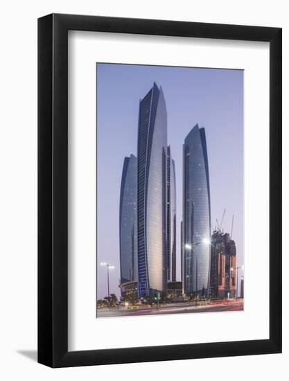 The Etihad Towers, Abu Dhabi, United Arab Emirates, Middle East-Angelo Cavalli-Framed Photographic Print