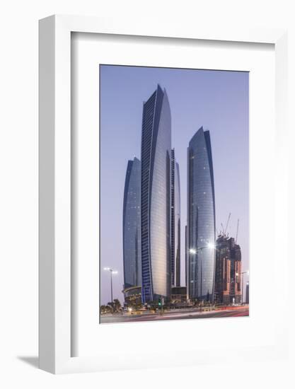 The Etihad Towers, Abu Dhabi, United Arab Emirates, Middle East-Angelo Cavalli-Framed Photographic Print