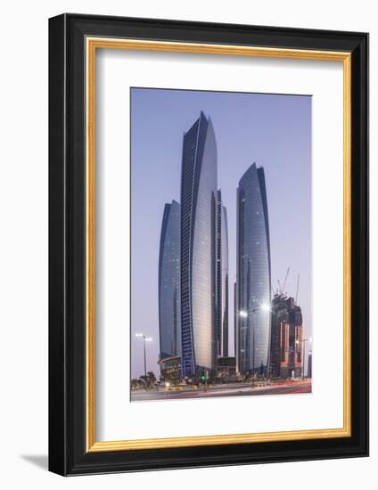 The Etihad Towers, Abu Dhabi, United Arab Emirates, Middle East-Angelo Cavalli-Framed Photographic Print