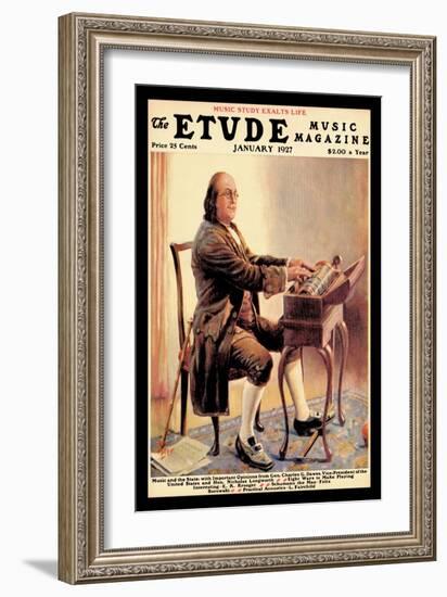 The Etude: Ben Franklin-Alan Foster-Framed Art Print