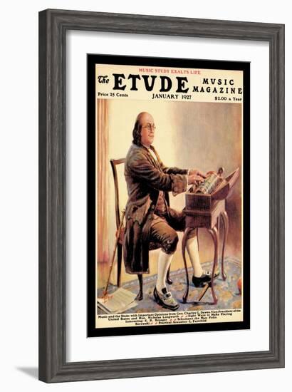 The Etude: Ben Franklin-Alan Foster-Framed Art Print
