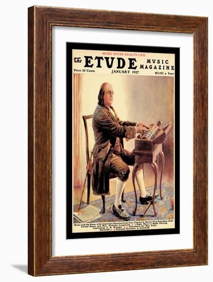 The Etude: Ben Franklin-Alan Foster-Framed Art Print