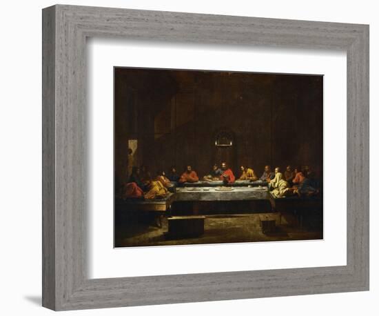 The Eucharist, Symbolized by the Last Supper-Nicolas Poussin-Framed Giclee Print