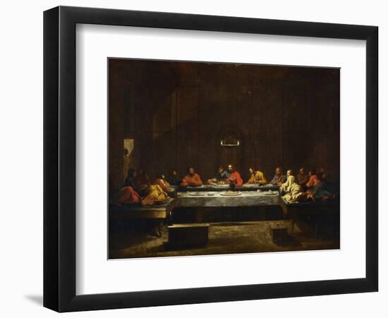 The Eucharist, Symbolized by the Last Supper-Nicolas Poussin-Framed Giclee Print