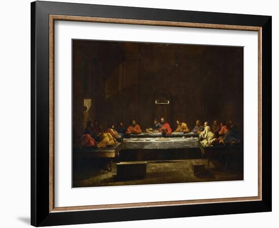 The Eucharist, Symbolized by the Last Supper-Nicolas Poussin-Framed Giclee Print