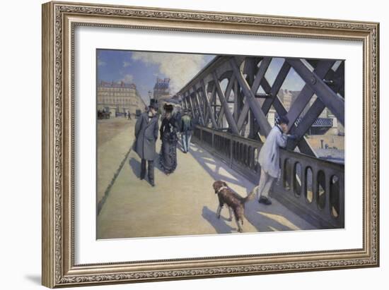 The Europe Bridge, 1876-Gustave Caillebotte-Framed Giclee Print