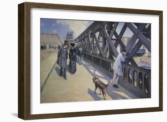 The Europe Bridge, 1876-Gustave Caillebotte-Framed Giclee Print