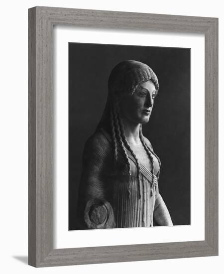 The Euthydikos Kore, from the Acropolis, circa 490 BC-null-Framed Giclee Print